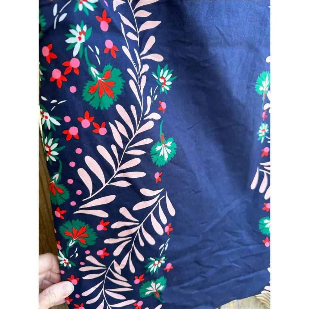 Boden Richmond Pencil Skirt 8 Petite Blue Pink